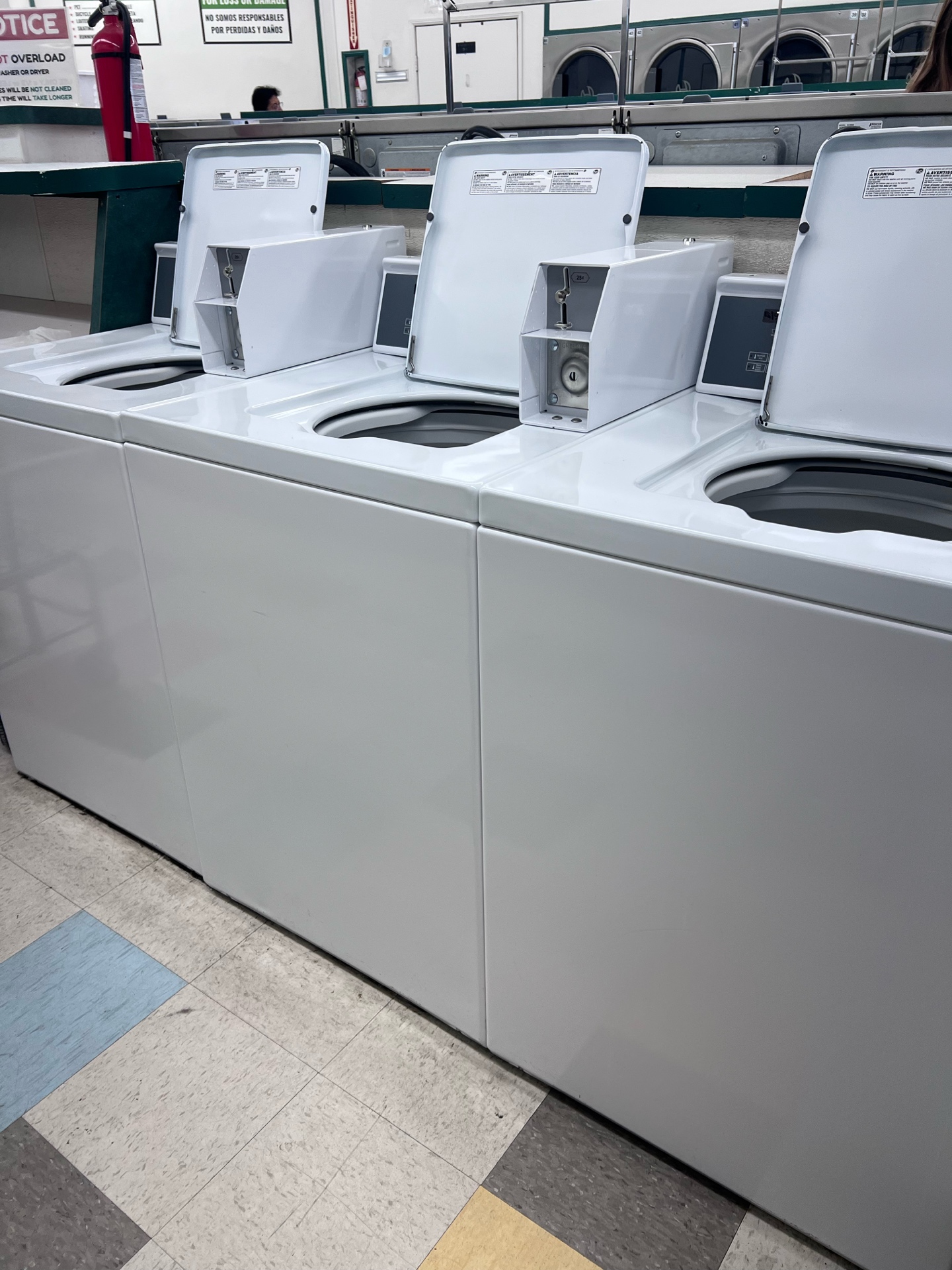 Top-load washers at Launderland
